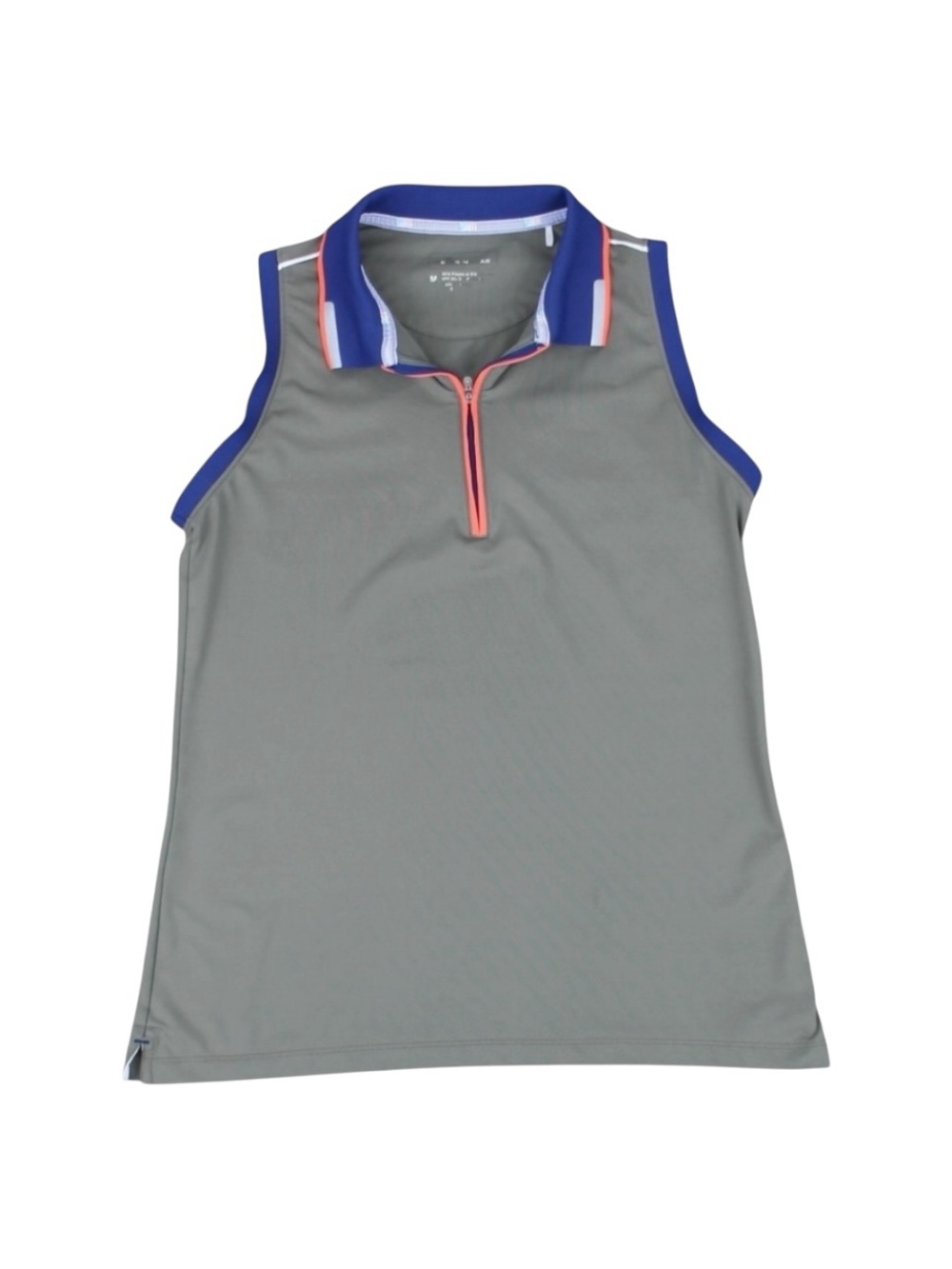 Peter Millarโ Sleeveless Polo Quarter Zip Green Golf Top Women's Medium